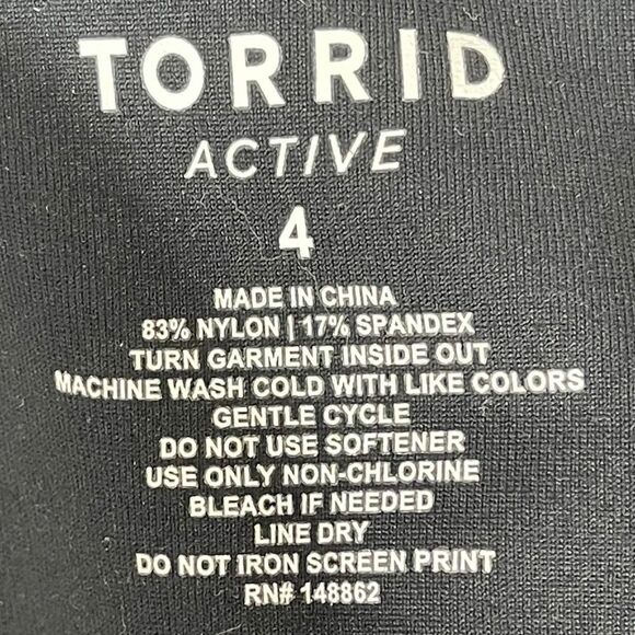 Torrid Active Longline Grey Starshine Sport Bra Sz 4X - Picture 5 of 6